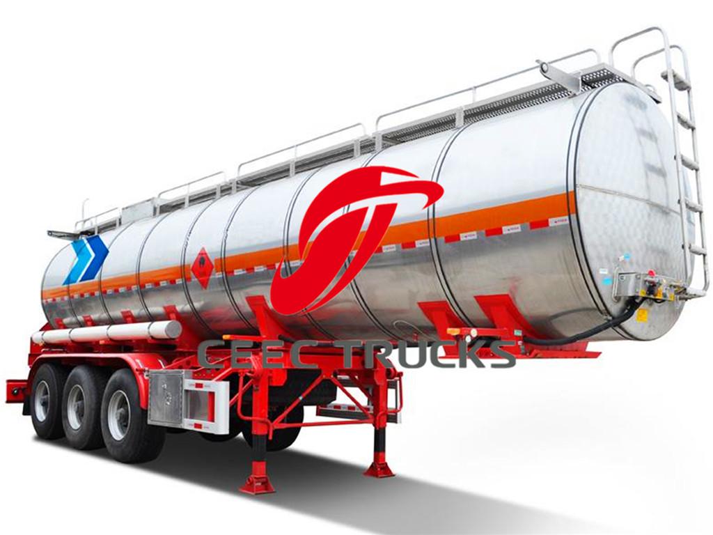 Stainless Steel 36CBM Fuel Tanker trailer for sale Stainless Steel 36CBM Fuel Tanker trailer for sale