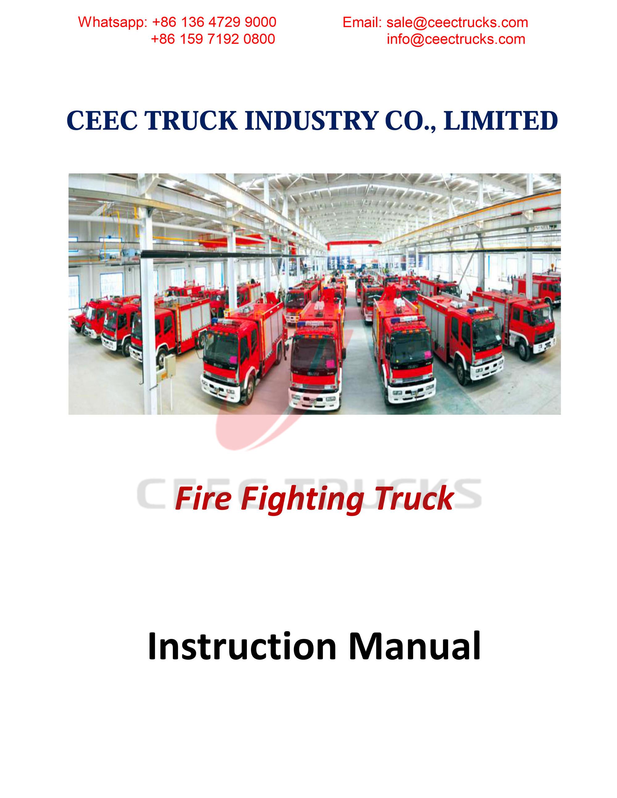 Syria ISUZU foam & water fire truck Syria ISUZU foam & water fire truck