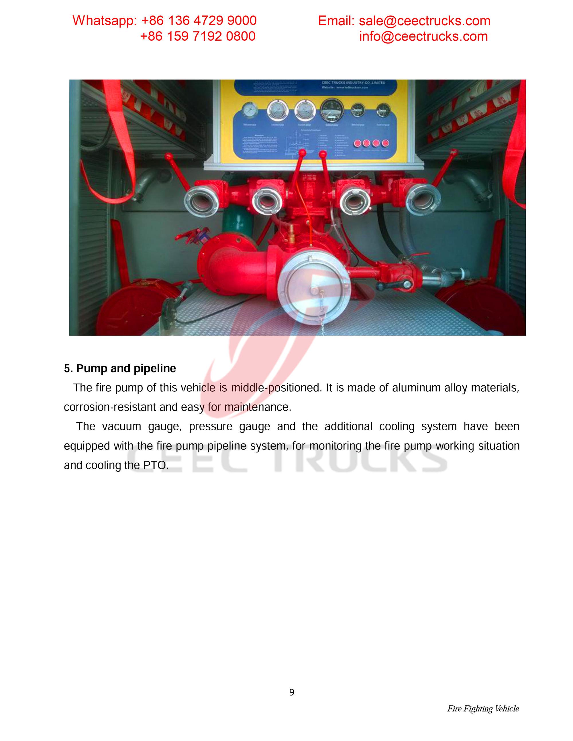 Syria ISUZU foam & water fire truck Syria ISUZU foam & water fire truck