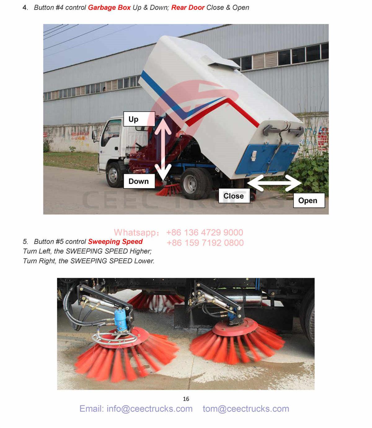 Philippines--ISUZU 5CBM road sweeper truck Philippines--ISUZU 5CBM road sweeper truck