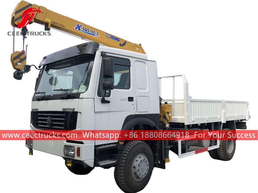 HOWO all wheel drive truck with telescopic crane HOWO all wheel drive truck with telescopic crane