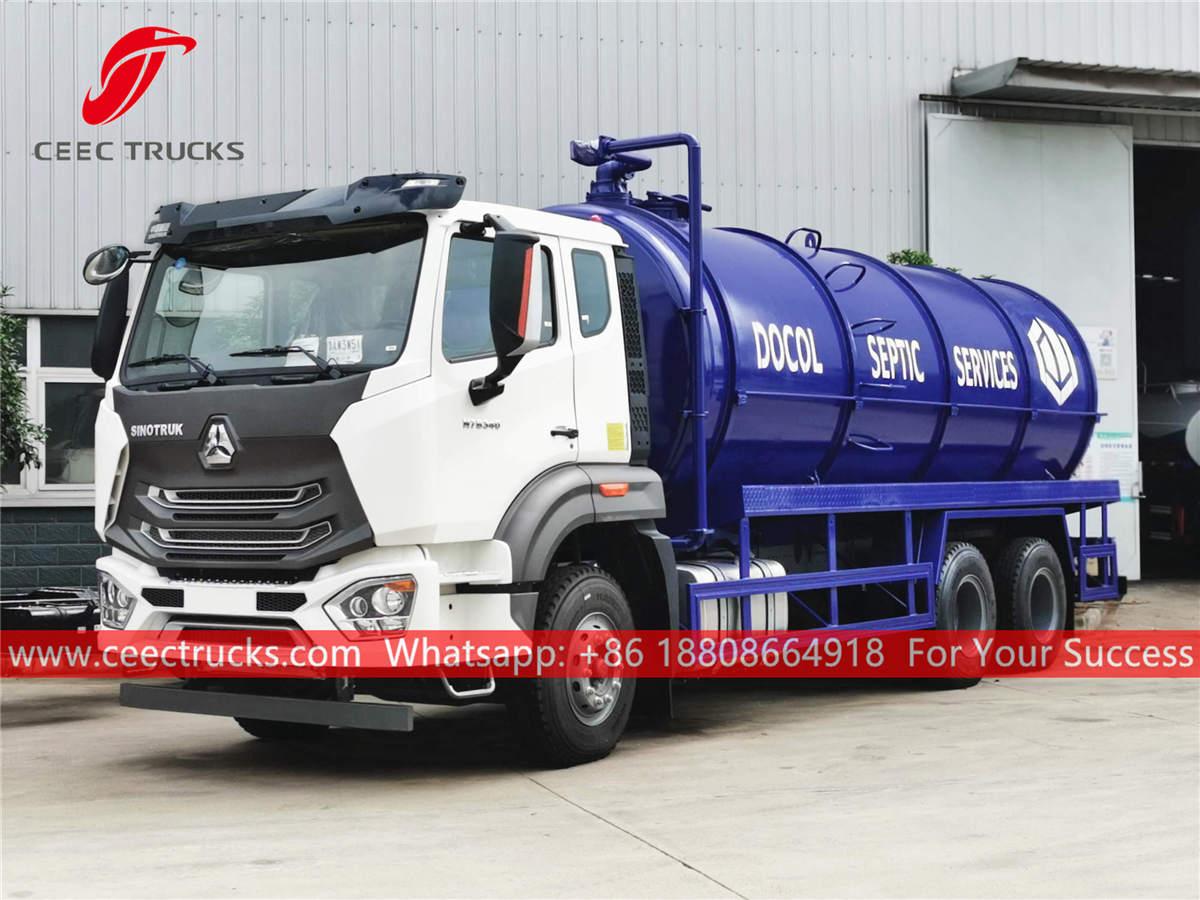 SINOTRUK N7B heavy duty septic tanker truck SINOTRUK N7B heavy duty septic tanker truck