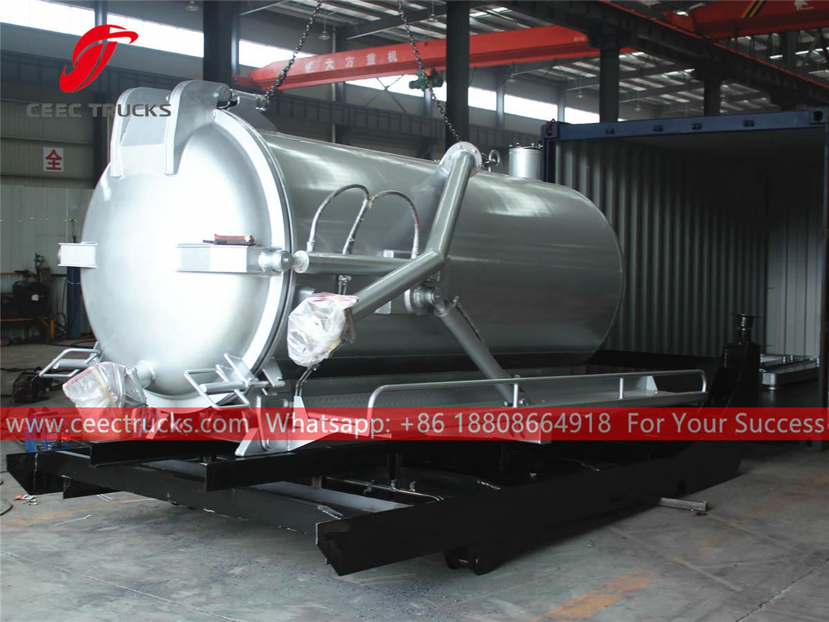 Sewer tanker body for export Sewer tanker body for export