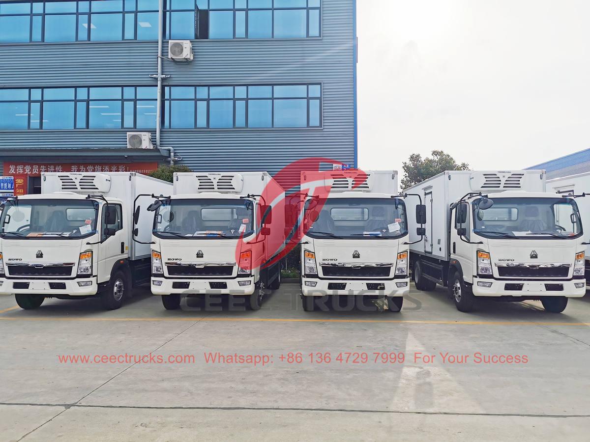 HOWO cooling trucks at best price HOWO cooling trucks at best price