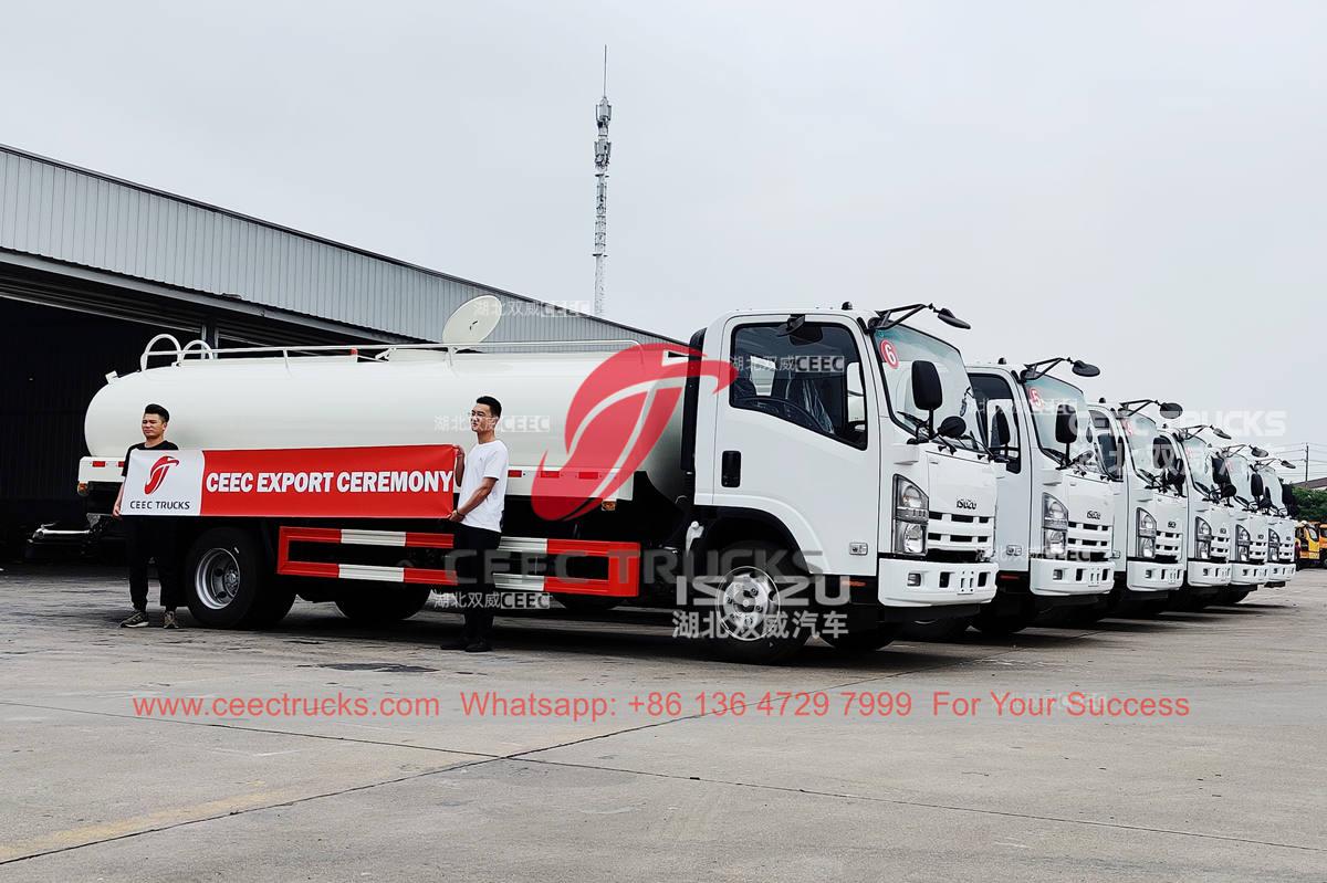 6 units ISUZU stainless steel potable water tank truck exported 6 units ISUZU stainless steel potable water tank truck exported