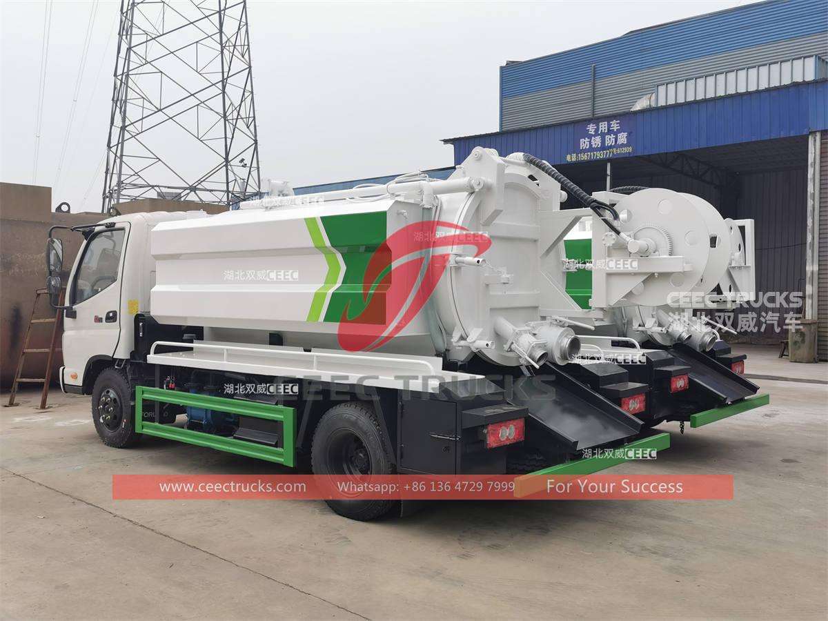 FOTON 5CBM combination sewer jetting truck FOTON 5CBM combination sewer jetting truck