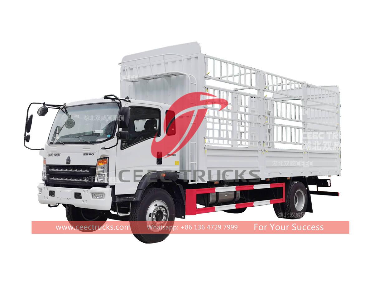 HOWO 4&Atilde;2 cargo stake truck for sale