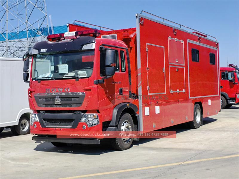 HOWO Mobile Military camping truck HOWO Mobile Military camping truck