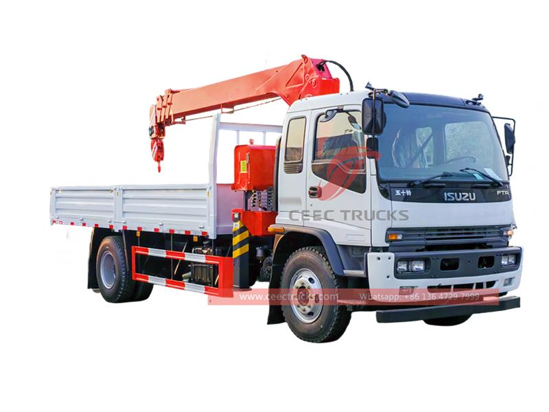 Isuzu FTR telescopic crane truck Isuzu FTR telescopic crane truck