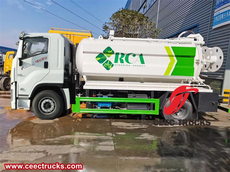 Isuzu GIGA 6 wheeler 14000L combined sewer cleaner truck Isuzu GIGA 6 wheeler 14000L combined sewer cleaner truck