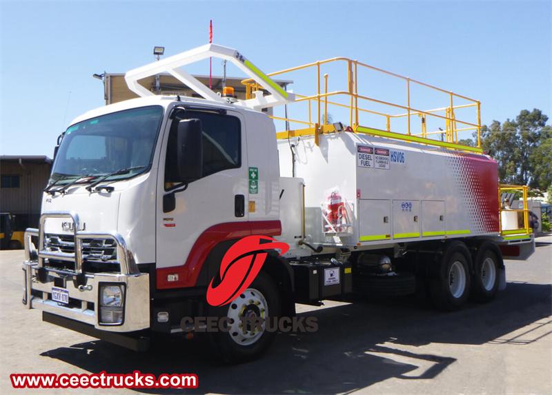 Isuzu 6x4 fuel lubrication oil supply service truck Isuzu 6x4 fuel lubrication oil supply service truck