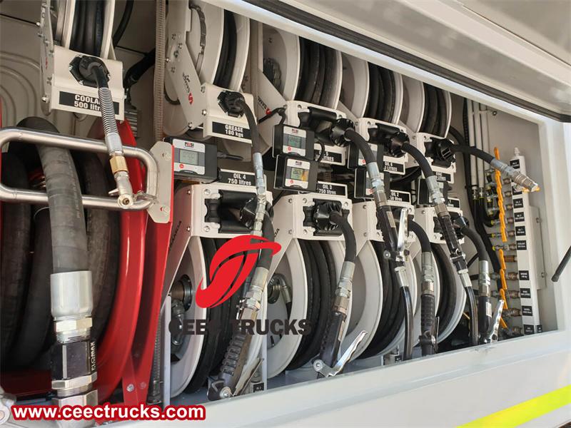 Lubricating oil reel Lubricating oil reel