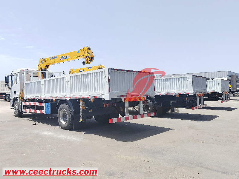 SHACMAN L3000 dropside crane trucks for sale
