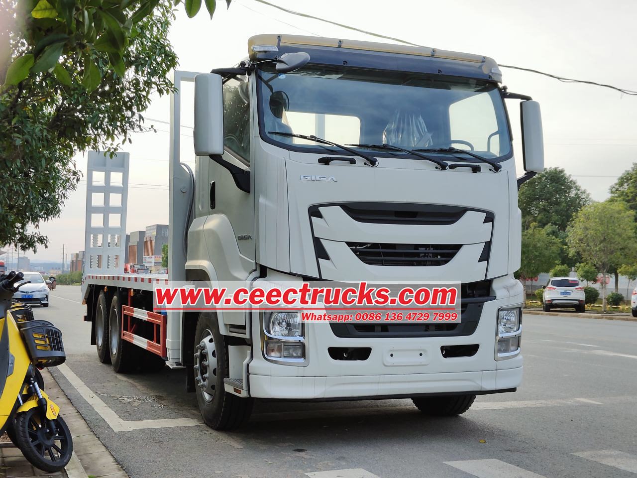 Isuzu giga Flatbed Platform Recovery Rescue Towing Service Cargo Truck Isuzu giga Flatbed Platform Recovery Rescue Towing Service Cargo Truck