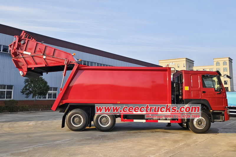 Howo rear end loading garbage truck