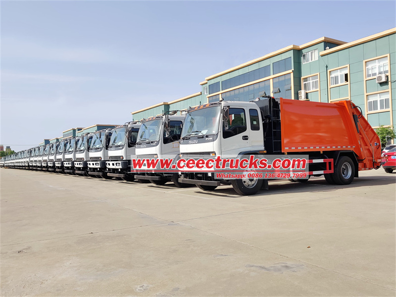 ISUZU FVR garbage compactor truck