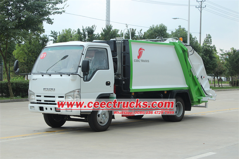 ISUZU 5cbm refuse compactor truck