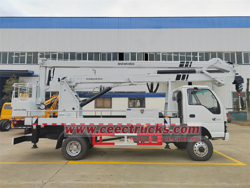 Isuzu NKR truck mounted aerial work platform