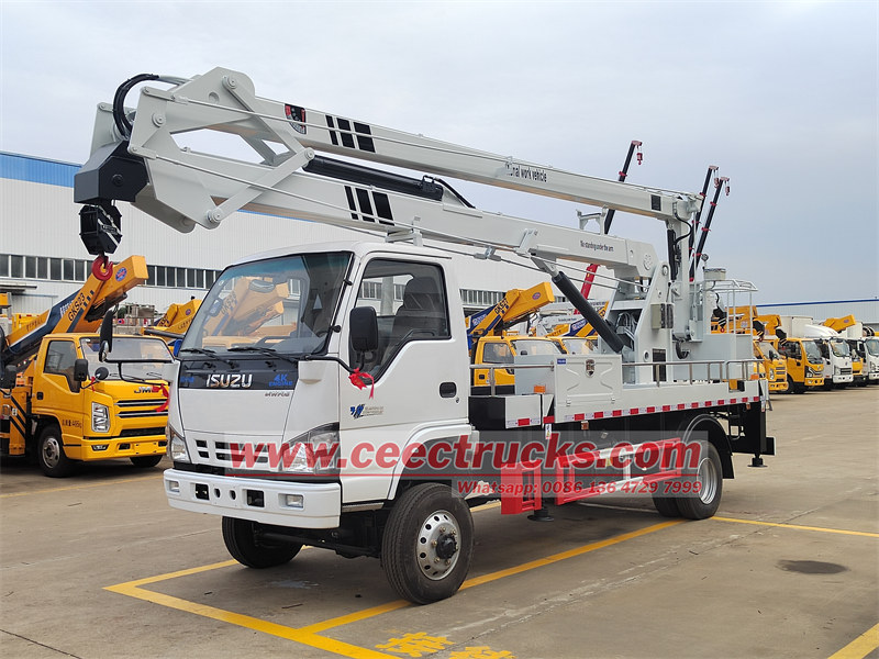 Isuzu 14m 4x4 offroad aerial platform truck Isuzu 14m aerial platform truck