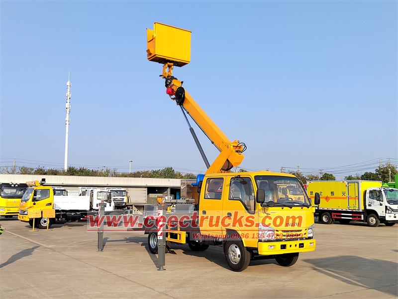 Isuzu aerial working platform truck