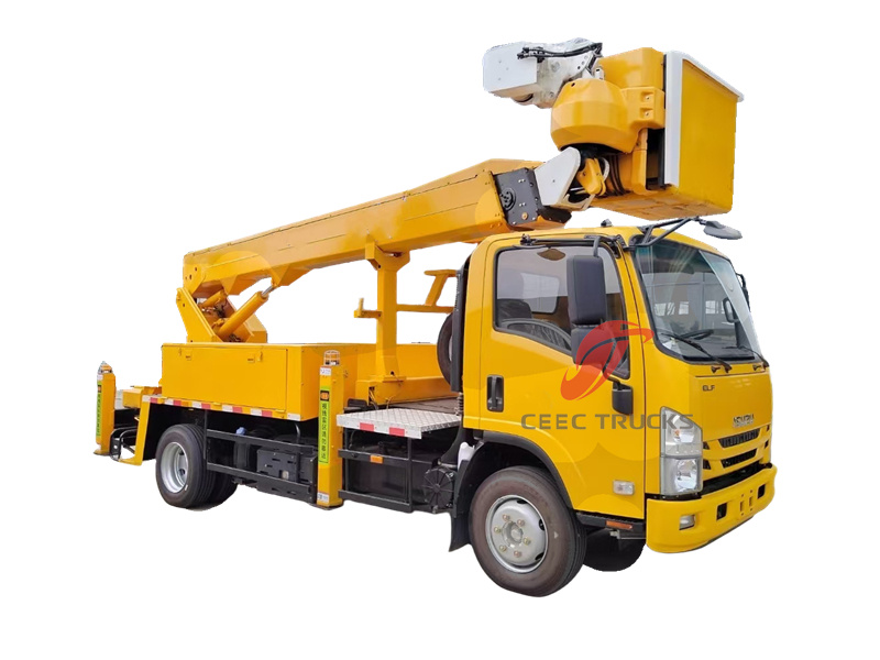 Isuzu insulated boom aerial work truck Isuzu insulated boom aerial work truck