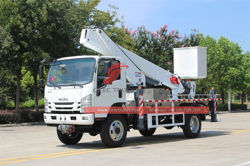 Isuzu NPR off-road 29m aerial lift bucket truck Isuzu NPR off-road 29m aerial lift bucket truck