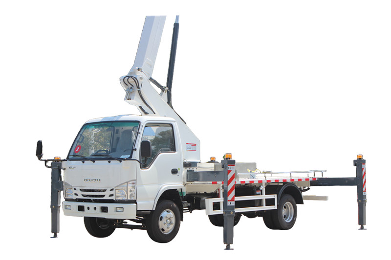 Isuzu telescopic platform truck
