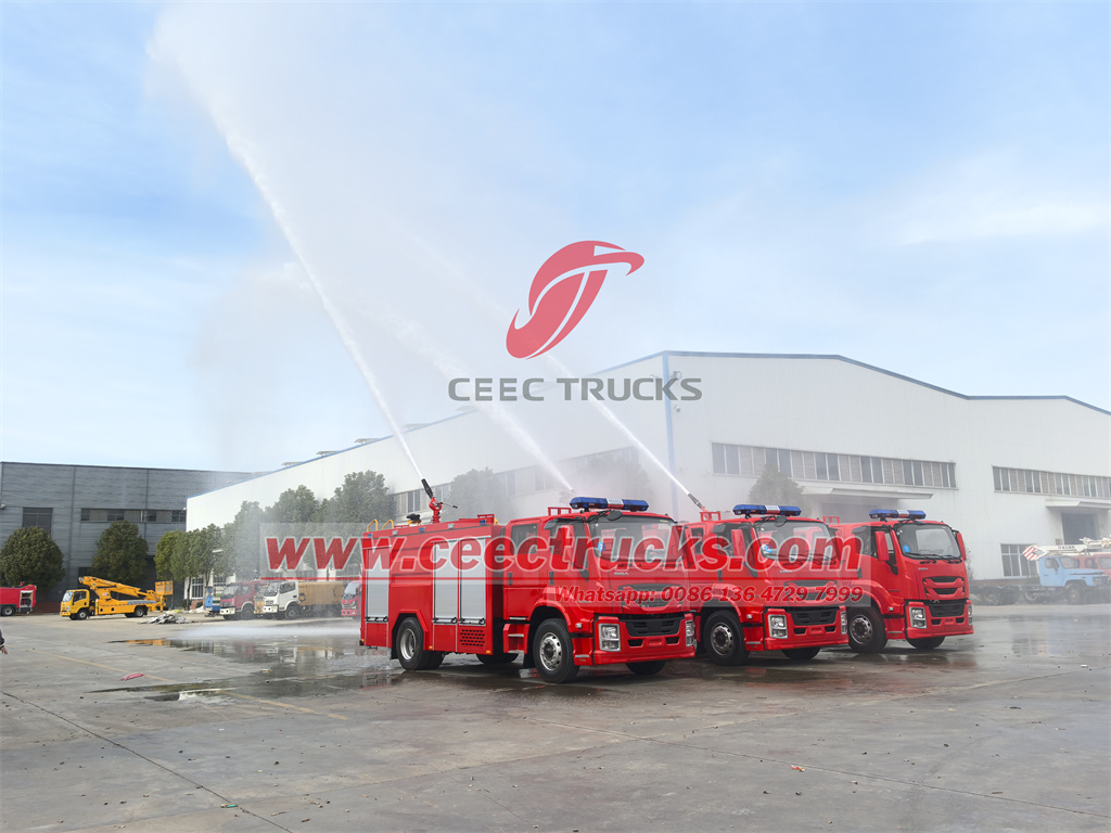 CEEC TRUCKS ISUZU fire engine for testing
