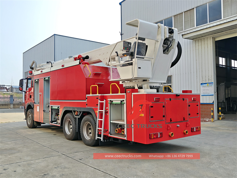 Howo water & foam with mounted high reach extendable turret Howo water & foam with mounted high reach extendable turret
