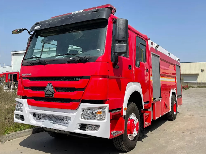Howo 4x2 fire fighting truck