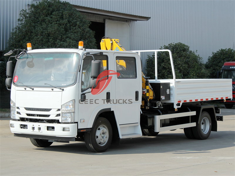 Isuzu folding crane cargo truck Isuzu folding crane cargo truck
