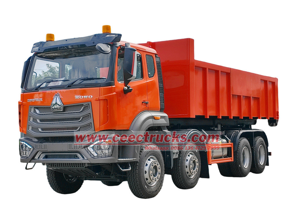 HOWO NX hook loader garbage truck