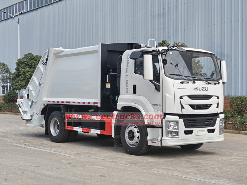 ISUZU 16CBM garbage compactor drawing