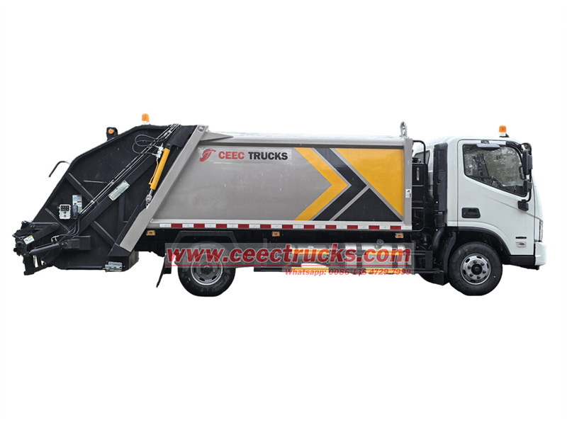 Foton 10cbm trash compactor rear loader truck