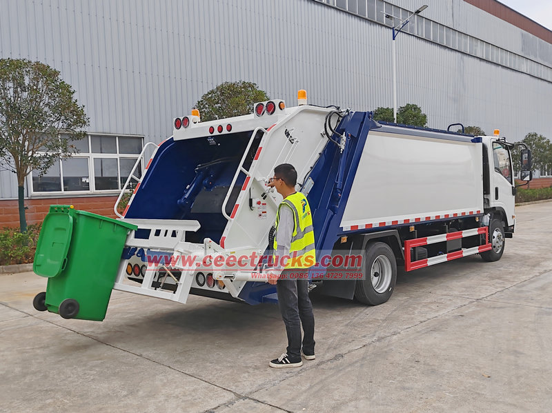 ISUZU garbage compactor test