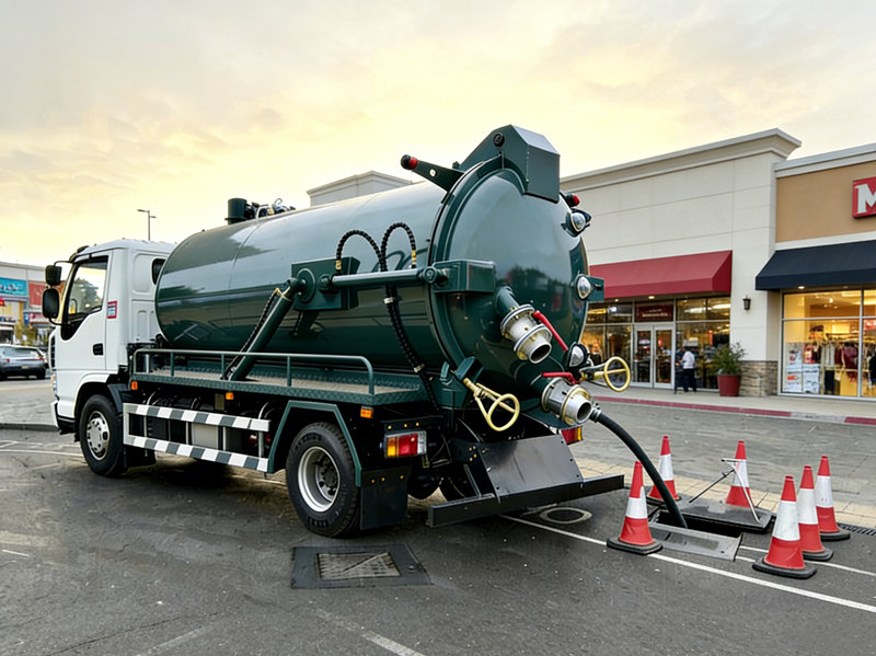 ISUZU 5000L vacuum tank truck