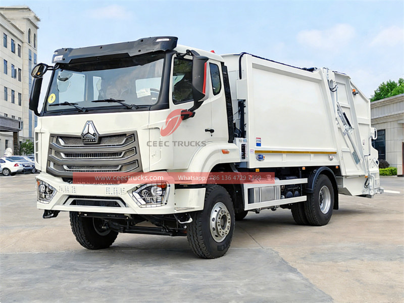 Howo 16cbm refuse compactor truck