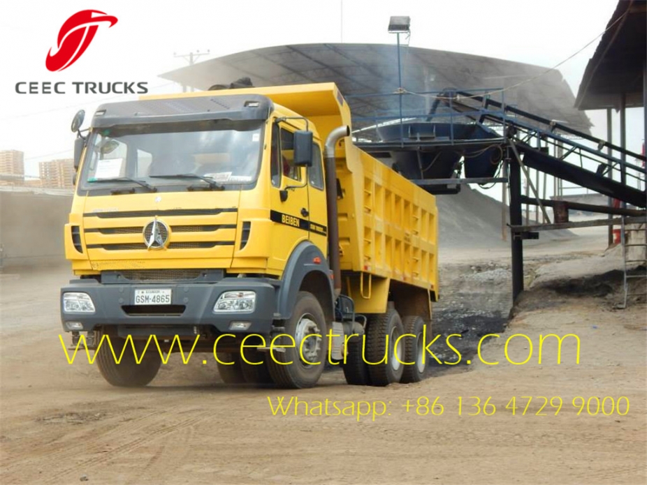 Best price China 50ton dump truck Beiben tipper truck