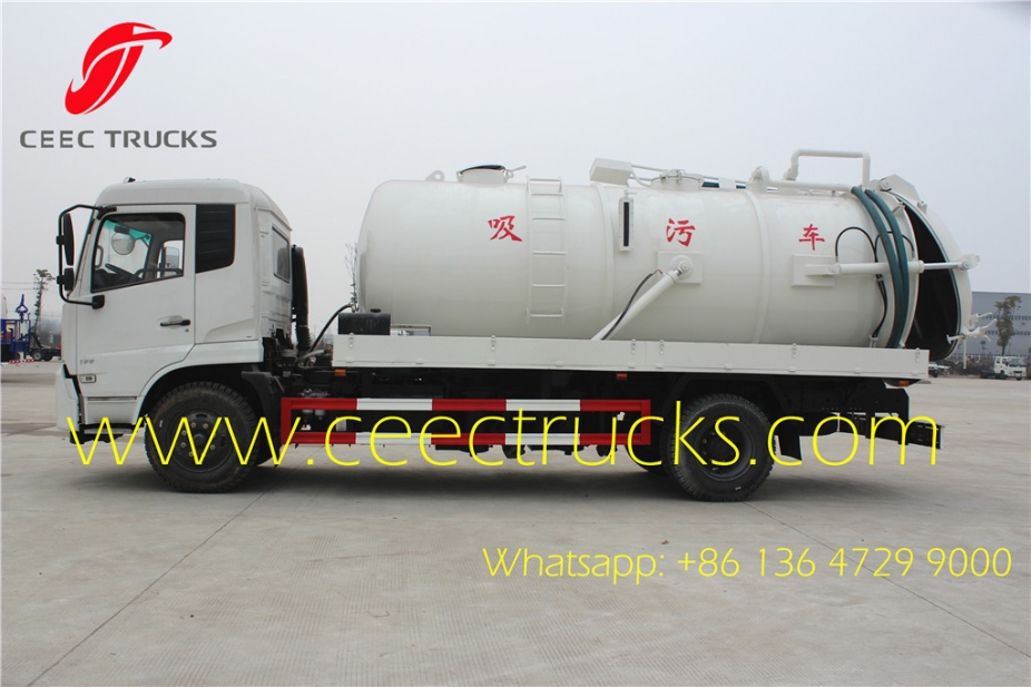 Dongfeng / ISUZU vacuum sewage suction truck 12cbm withe colour for UN