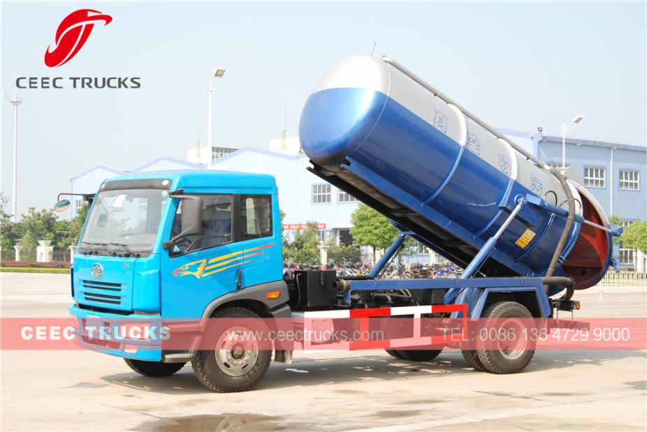 一汽10000升化粪池清理车出售