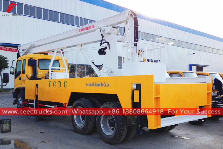 五十铃6x4高空作业平台车