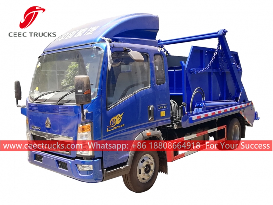 6立方米豪沃集装箱装卸车