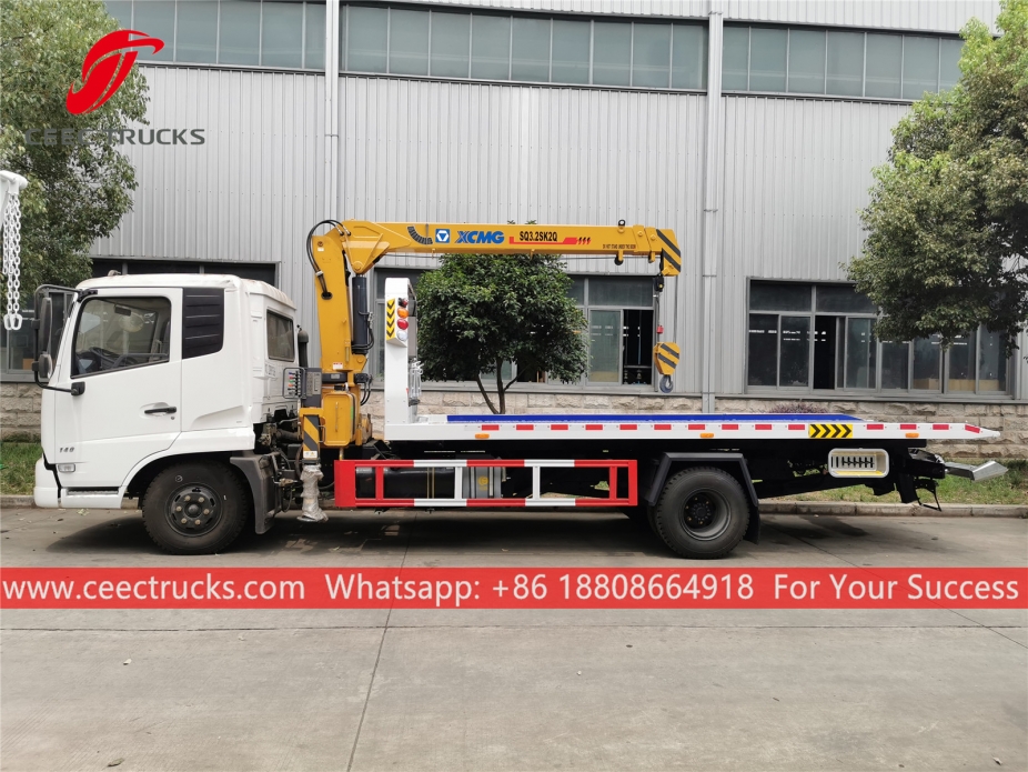 5吨带吊机的路况救援车