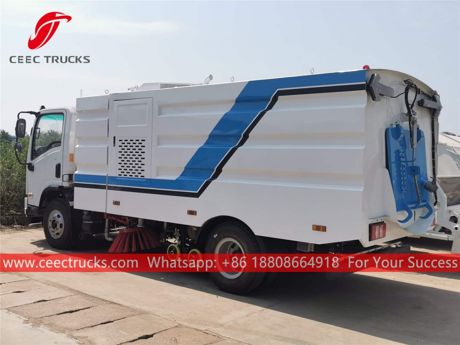 陕汽洒水洗扫车