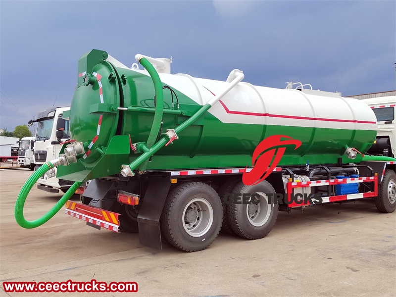 Howo 12 wheeler sewer vator truck with factory direct sale