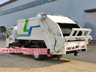Isuzu 7 cbm hook lift compactor truck
