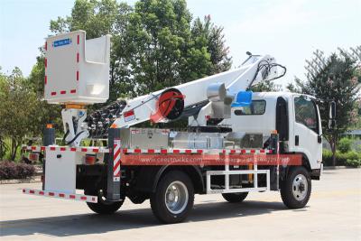 Isuzu NPR 4x4  insulated aerial platform truck