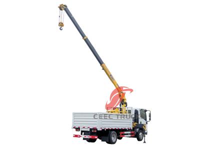 Isuzu NPR 190hp boom crane truck