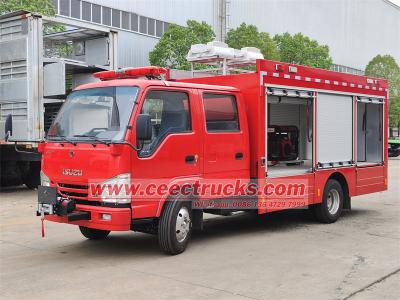 Isuzu mini telescopic lighting rescue fire trucks