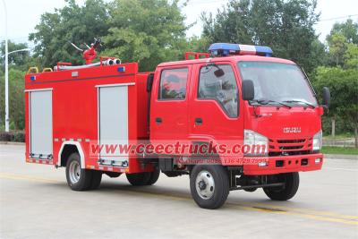 Isuzu 120HP offroad apparatus tanker fire truck